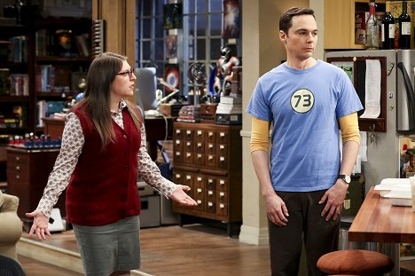 Mayim Bialik, Jim Parsons - The Big Bang Theory - Die Entscheidungsfindungs-Verwirrung - Filmfotos