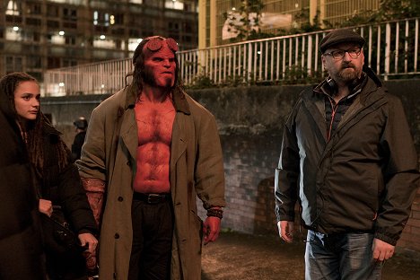 Sasha Lane, David Harbour, Neil Marshall - Hellboy: Kráľovná krvi - Z nakrúcania