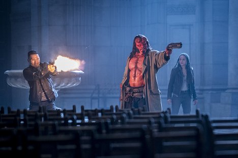 Daniel Dae Kim, David Harbour, Sasha Lane - Hellboy: Královna krve - Z filmu