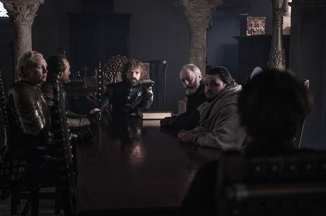 Gwendoline Christie, Jerome Flynn, Peter Dinklage, Liam Cunningham, John Bradley - Game of Thrones - The Iron Throne - Photos