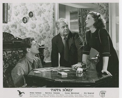 Gunnar Björnstrand, Erik Berglund, Sickan Carlsson - Daddy Wanted - Lobby Cards