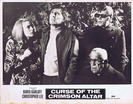 Mark Eden, Boris Karloff - Curse of the Crimson Altar - Lobby Cards