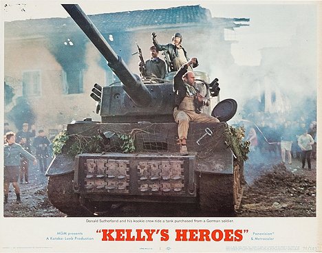 Donald Sutherland, Gavin MacLeod - Kelly's Heroes - Lobbykaarten