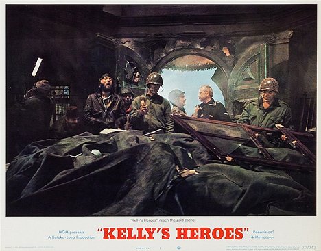 Shepherd Sanders, Clint Eastwood, Stuart Margolin, Donald Sutherland, Telly Savalas - Kelly's Heroes - Lobby Cards