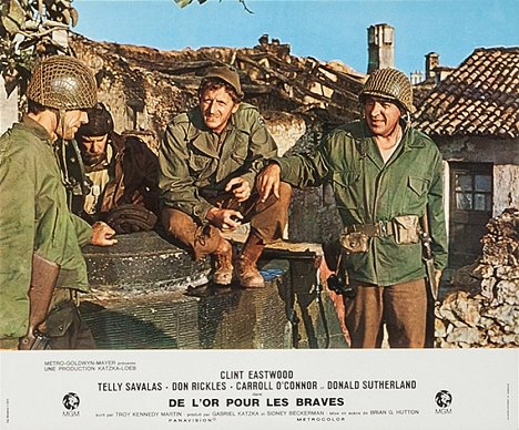 Clint Eastwood, Donald Sutherland, Dick Balduzzi, Telly Savalas - Kelly's Heroes - Lobby Cards