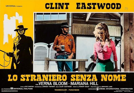 Clint Eastwood, Marianna Hill - O Pistoleiro do Diabo - Cartões lobby