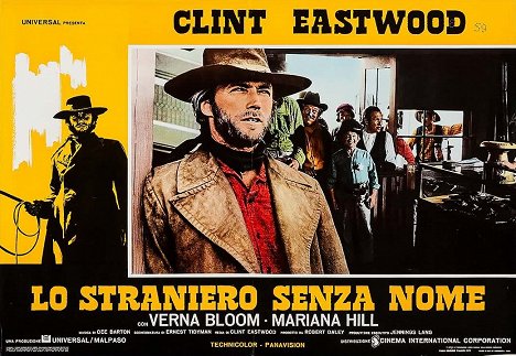 Clint Eastwood, Walter Barnes, Billy Curtis - O Pistoleiro do Diabo - Cartões lobby