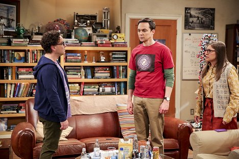 Johnny Galecki, Jim Parsons, Mayim Bialik - The Big Bang Theory - Die Keine-Konstante-Katastrophe - Filmfotos