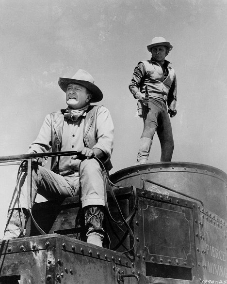 John Wayne, Kirk Douglas - Die Gewaltigen - Filmfotos
