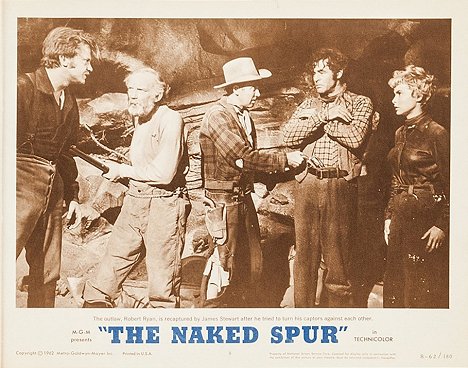 Ralph Meeker, Millard Mitchell, James Stewart, Robert Ryan, Janet Leigh - The Naked Spur - Lobby Cards