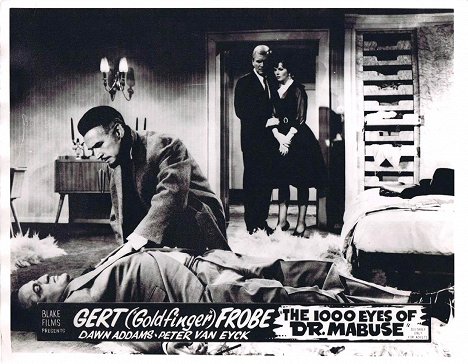 Wolfgang Preiss, Peter van Eyck, Dawn Addams - The Thousand Eyes of Dr. Mabuse - Lobby Cards