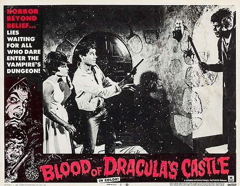 Jennifer Bishop, Gene Otis Shane, Ray Young - Blood of Dracula's Castle - Lobby Cards