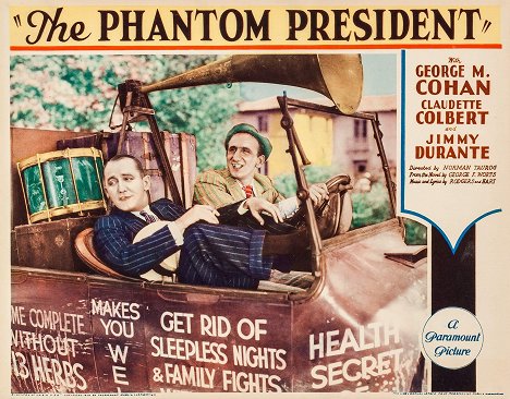 George M. Cohan, Jimmy Durante - The Phantom President - Lobbykarten
