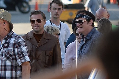 Leonardo DiCaprio, Quentin Tarantino - Volt egyszer egy... Hollywood - Forgatási fotók