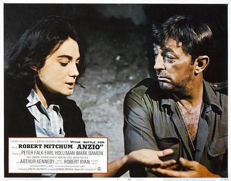 Annabella Andreoli, Robert Mitchum - The Battle for Anzio - Lobby Cards