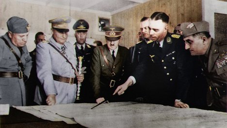 Benito Mussolini, Hermann Göring, Adolf Hitler