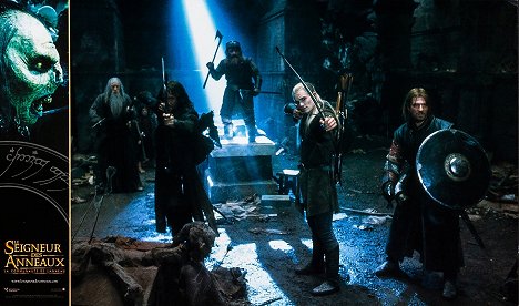 Ian McKellen, Viggo Mortensen, John Rhys-Davies, Orlando Bloom, Sean Bean - The Lord of the Rings: The Fellowship of the Ring - Lobby Cards