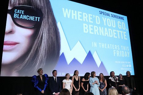World Premiere of "Where'd You Go, Bernadette" on August 8, 2018 in New York - Cate Blanchett, Billy Crudup, Emma Nelson, Troian Bellisario, Zoë Chao, Maria Semple, Ginger Sledge, Richard Linklater, Holly Gent, Vincent Palmo Jr.