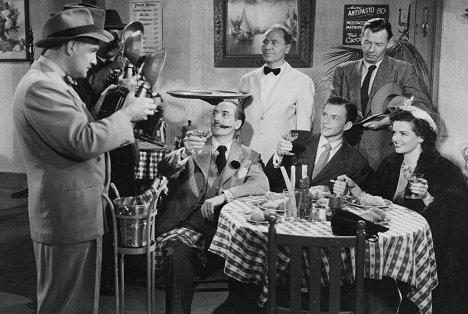 Groucho Marx, Frank Orth, Frank Sinatra, Russell Thorson, Jane Russell