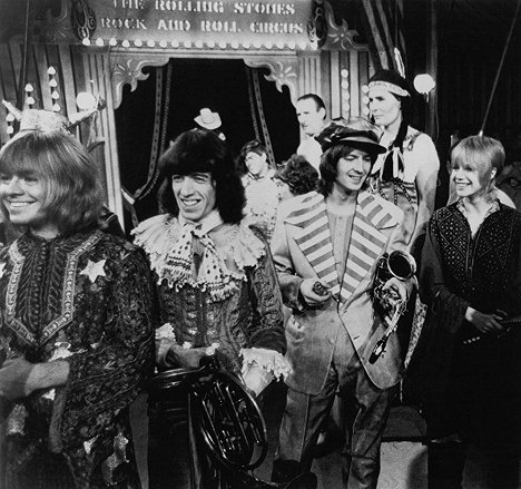 Brian Jones, Bill Wyman, Eric Clapton, Marianne Faithfull - The Rolling Stones - Rock And Roll Circus - Filmfotos