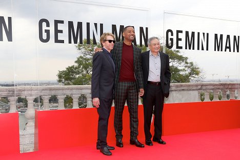 "Gemini Man" Budapest red carpet at Buda Castle Savoy Terrace on September 25, 2019 in Budapest, Hungary - Jerry Bruckheimer, Will Smith, Ang Lee