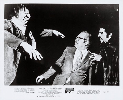 John Bloom, Forrest J. Ackerman, Zandor Vorkov - Dracula contre Frankenstein - Cartes de lobby