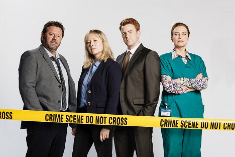 Neill Rea, Fern Sutherland, Nic Sampson, Cristina Serban Ionda - Brokenwood – Mord in Neuseeland - Season 5 - Werbefoto