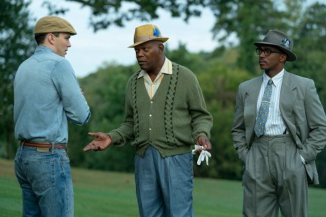 Nicholas Hoult, Samuel L. Jackson, Anthony Mackie - The Banker - Filmfotos