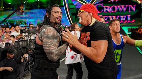 Joe Anoa'i, Hulk Hogan, Chas Betts - WWE Crown Jewel - Photos