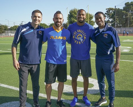 Eric Winter, Eric Weddle, Robert Woods, Titus Makin Jr. - The Rookie - Safety - Making of