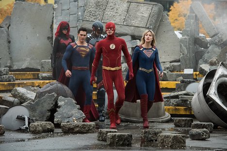 Ruby Rose, Tyler Hoechlin, Grant Gustin, Melissa Benoist - Supergirl - Crisis on Infinite Earths, Part 1 - Photos
