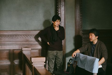Yohei Taneda, Hirokazu Kore'eda - The Third Murder - Van de set