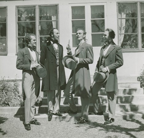 Folke Rydberg, Lennart Bernadotte, Carl-Axel Hallgren - Prins Gustaf - Forgatási fotók