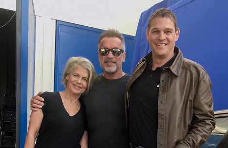 Linda Hamilton, Arnold Schwarzenegger - Terminátor: Temný osud - Z nakrúcania