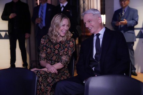 Maria Bello, Mark Harmon - NCIS: Naval Criminal Investigative Service - Falsche Töne - Dreharbeiten