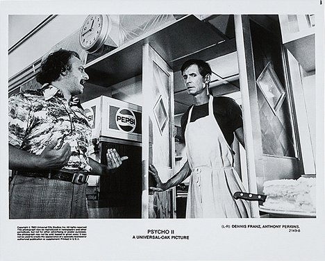 Dennis Franz, Anthony Perkins - Psycho II - Lobbykaarten