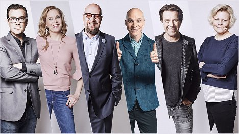 André Wickström, Niina Lahtinen, Juha Vuorinen, Riku Nieminen, Mikko Kuustonen, Paula Noronen - Hyvät ja huonot uutiset - Promóció fotók