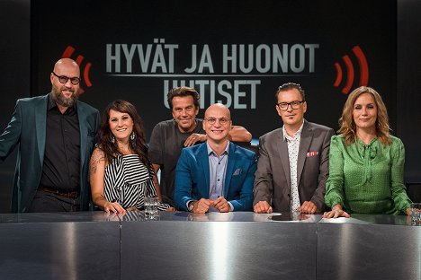 Juha Vuorinen, Mira, Mikko Kuustonen, Riku Nieminen, André Wickström, Niina Lahtinen - Hyvät ja huonot uutiset - Werbefoto