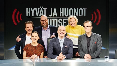 Mikko Kuustonen, Alma Hätönen, Juha Vuorinen, Riku Nieminen, Paula Noronen, André Wickström - Hyvät ja huonot uutiset - Werbefoto