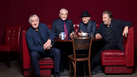 Robert De Niro, Martin Scorsese, Joe Pesci, Al Pacino - Beszélgetések Az ír című filmről - Promóció fotók