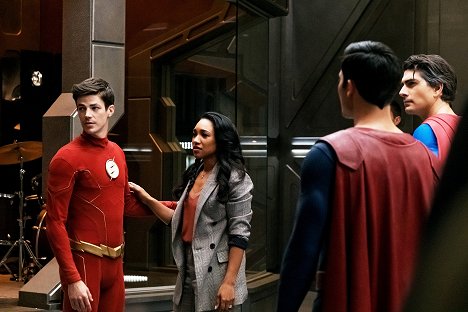 Grant Gustin, Candice Patton, Brandon Routh - The Flash - Crisis on Infinite Earths, Part 3 - Photos