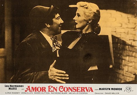 Chico Marx, Ilona Massey - Love Happy - Lobby Cards