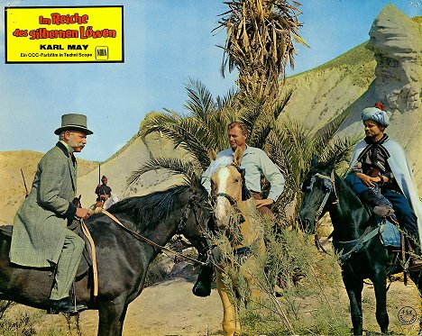 Dieter Borsche, Lex Barker, Ralf Wolter - Fury of the Sabers - Lobby Cards