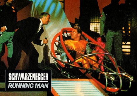 Richard Dawson, Arnold Schwarzenegger - The Running Man - Lobby Cards