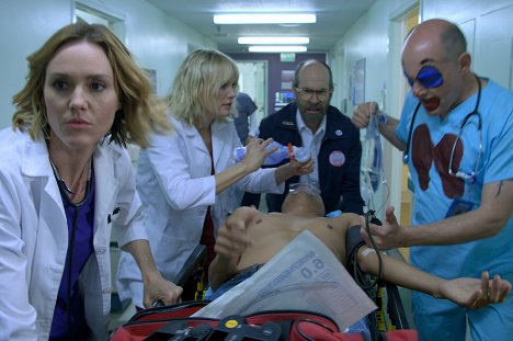 Erinn Hayes, Malin Åkerman, Brian Huskey, Rob Corddry - Medical Police - Wheels Up - Photos