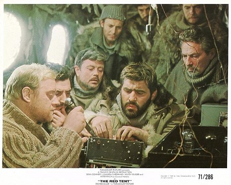 Mario Adorf, Peter Finch - The Red Tent - Lobby Cards