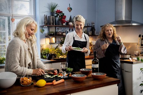 Kirsten Olesen, Stina Ekblad, Kirsten Lehfeldt - The Food Club - Dreharbeiten