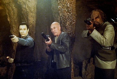 Brent Spiner, Patrick Stewart, Michael Dorn - Star Trek: Der Aufstand - Filmfotos