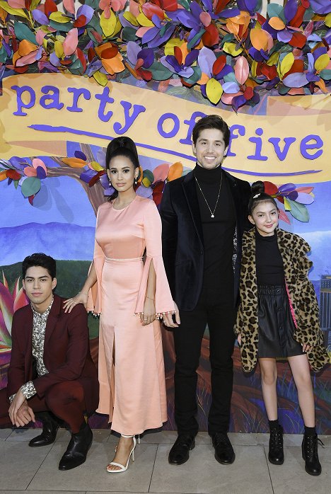 The cast of “Party of Five” celebrated the premiere in New York City. - Niko Guardado, Emily Tosta, Brandon Larracuente, Elle Paris Legaspi - Party of Five - Z imprez