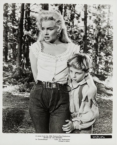 Marilyn Monroe, Tommy Rettig - River of No Return - Lobbykaarten